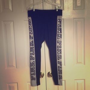 VS PINK BLACK YOGA LEGGINGS